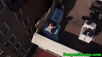 Drone Films Rooftop Sex